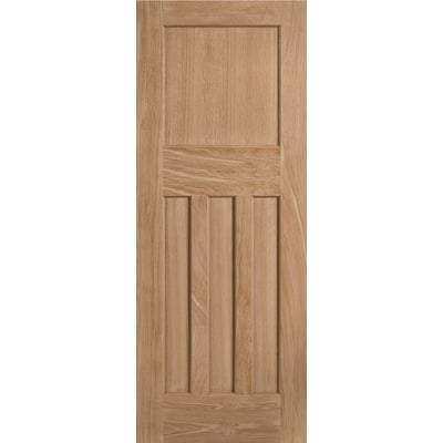 Oak DX 30's Style Un-Finished Internal Fire Door FD30 - All Sizes-LPD Doors-Ultra Building Supplies
