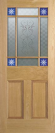 Oak Downham 9 Unglazed Light Panels Un-Finished Internal Door - All Sizes-LPD Doors-Ultra Building Supplies