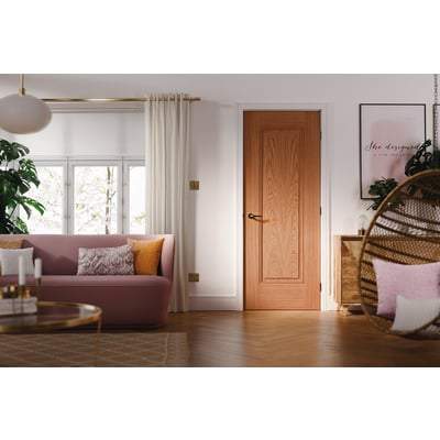 Oak Eindhoven 1 Panel Pre-Finished Internal Door - All Sizes-LPD Doors-Ultra Building Supplies