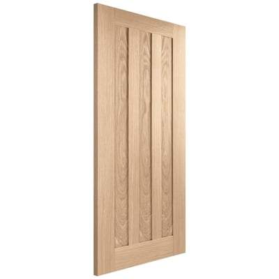 Oak Idaho Panelled Un-Finished Internal Fire Door FD30 - All Sizes-LPD Doors-Ultra Building Supplies