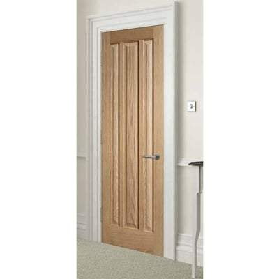 Oak Kilburn 3 Panel Un-Finished Internal Fire Door FD30 - All Sizes-LPD Doors-Ultra Building Supplies