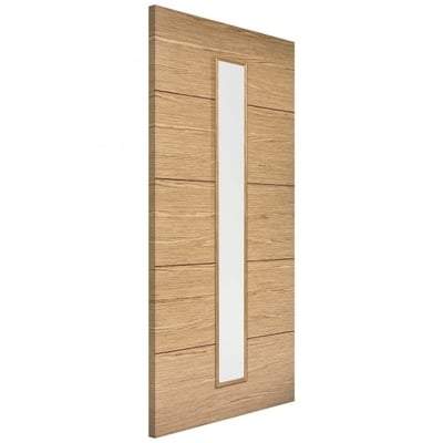 Oak Lille 1 Light Glazed Panel Pre-Finished Internal Door - All Sizes-LPD Doors-Ultra Building Supplies