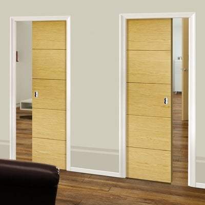 Oak Lille Flush Pre-Finished Internal Fire Door FD30 - All Sizes-LPD Doors-Ultra Building Supplies