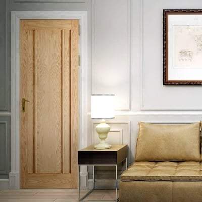 Oak Lincoln Panelled Pre-Finished Internal Fire Door FD30 - All Sizes-LPD Doors-Ultra Building Supplies