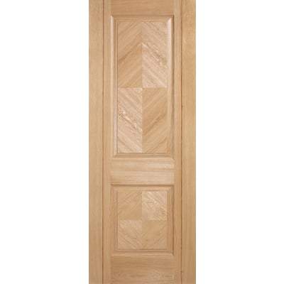 Oak Madrid 2 Panel Pre-Finished Internal Door - All Sizes-LPD Doors-Ultra Building Supplies