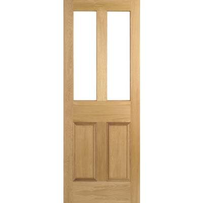 Oak Malton 2 Unglazed Light Panels Un-Finished Internal Door - All Sizes-LPD Doors-Ultra Building Supplies