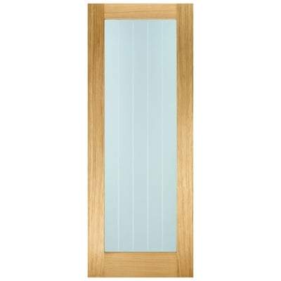 Oak Mexicano Pattern 10 Glazed Pre-Finished Internal Fire Door FD30 - All Sizes-LPD Doors-Ultra Building Supplies