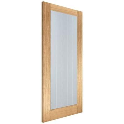 Oak Mexicano Pattern 10 Glazed Un-Finished Internal Door - All Sizes-LPD Doors-Ultra Building Supplies