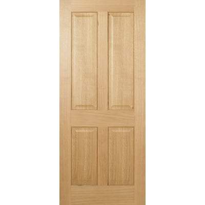 Oak Regency 4 Panel Pre-Finished Internal Fire Door - All Sizes-LPD Doors-Ultra Building Supplies