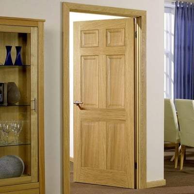 Oak Regency 6 Panel Pre-Finished Internal Fire Door FD30 - All Sizes-LPD Doors-Ultra Building Supplies