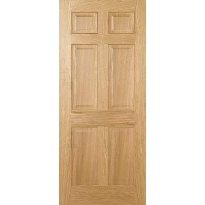 Oak Regency 6 Panel Pre-Finished Internal Fire Door FD30 - All Sizes-LPD Doors-Ultra Building Supplies
