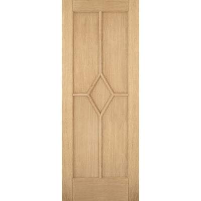 Oak Reims 5 Panel (Diamond) Pre-Finished Internal Fire Door FD30 - All Sizes-LPD Doors-Ultra Building Supplies