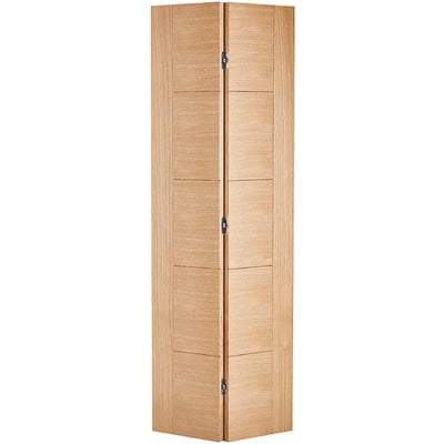 Oak Vancouver Bi-Fold Pre-Finished Internal Door - All Sizes-LPD Doors-Ultra Building Supplies