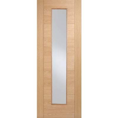 Oak Vancouver Long Light Pre-Finished Internal Door - All Sizes-LPD Doors-Ultra Building Supplies