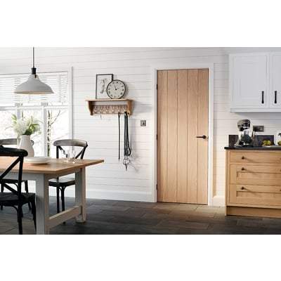 Oak Wexford Flush Un-Finished Internal Fire Door FD30 - All Sizes-LPD Doors-Ultra Building Supplies