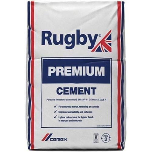 Rugby Premium Cement 25 Kgs (Plastic Bag)-Cemex Rugby-Ultra Building Supplies