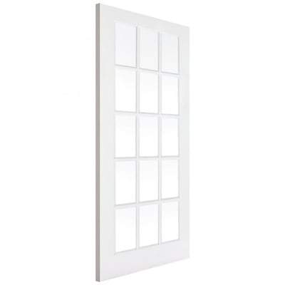 SA White Primed 15 Glazed Clear Light Panels Interior Door - All Sizes-LPD Doors-Ultra Building Supplies