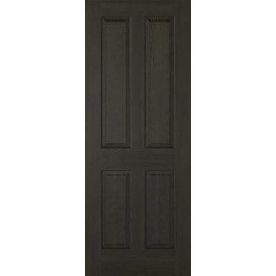 Smoked Oak Regency 4 Panel Pre-Finished Internal Fire Door FD30 - All Sizes-LPD Doors-Ultra Building Supplies