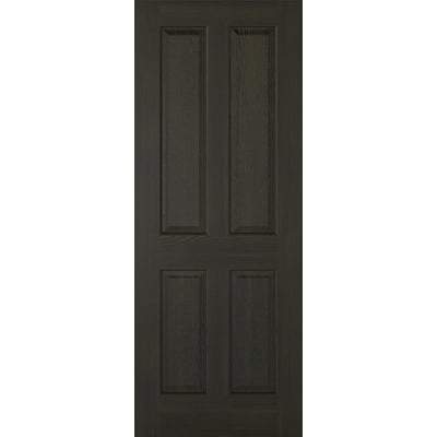 Smoked Oak Regency 4 Panel Pre-Finished Internal Fire Door FD30 - All Sizes-LPD Doors-Ultra Building Supplies