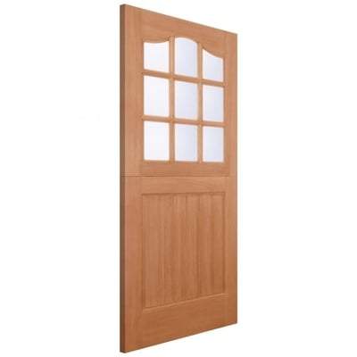 Stable Hardwood M&T 9 Double Glazed Clear Light Panels External Door - All Sizes-LPD Doors-Ultra Building Supplies
