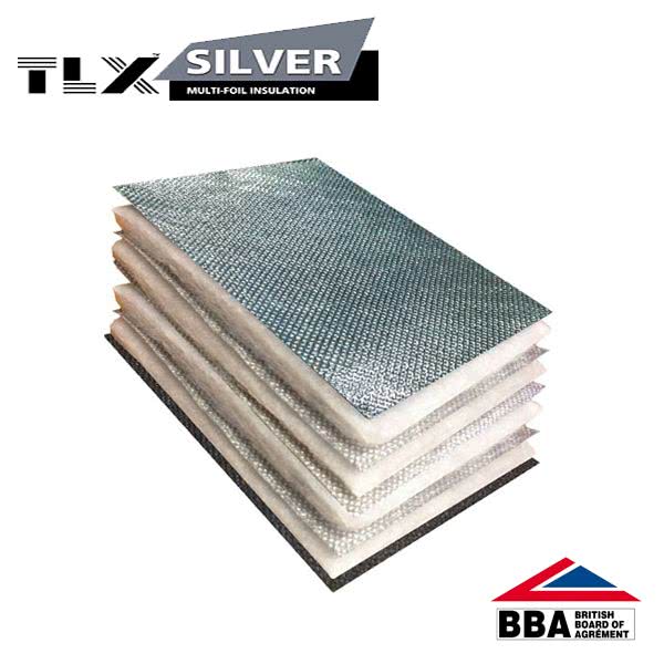 Thinsulex TLX Silver Multifoil 1.2m x 10m (12m2 roll)-Thinsulex-Ultra Building Supplies
