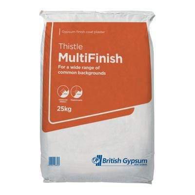 Thistle Multi Finish Plaster 25Kg - 560 Bags (56 Bags x 10 Pallets) Half Load-British Gypsum-Ultra Building Supplies