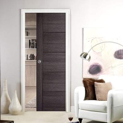Vancouver Ash Grey Pre-Finished 5 Panel Interior Door - All Sizes-LPD Doors-Ultra Building Supplies