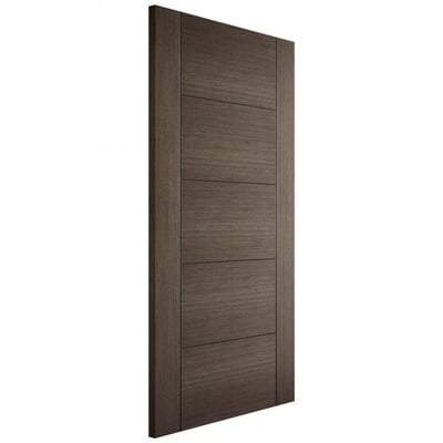Vancouver Chocolate Grey Pre-Finished 5 Panel Interior Fire Door FD30 - All Sizes-LPD Doors-Ultra Building Supplies