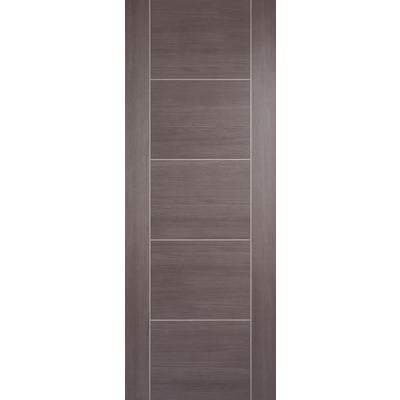 Vancouver Medium Grey Laminated 5 Panel Interior Fire Door FD30 - All Sizes-LPD Doors-Ultra Building Supplies