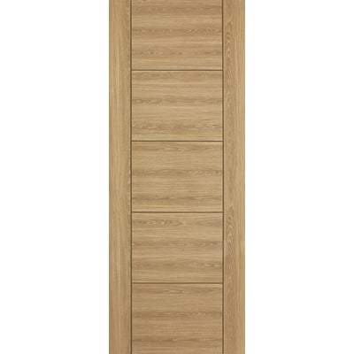 Vancouver Oak Laminated 5 Panel Interior Door - All Sizes-LPD Doors-Ultra Building Supplies