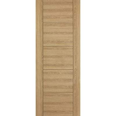 Vancouver Oak Laminated 5 Panel Interior Fire Door FD30 - All Sizes-LPD Doors-Ultra Building Supplies