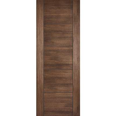 Vancouver Walnut Laminated 5 Panel Interior Fire Door FD30 - All Sizes-LPD Doors-Ultra Building Supplies