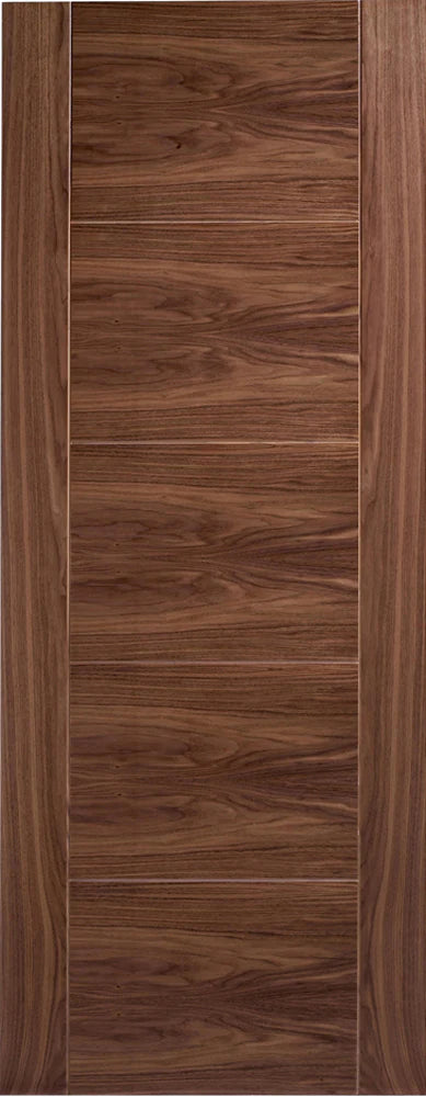 Vancouver Walnut Pre-Finished 5 Panel Interior Door - All Sizes