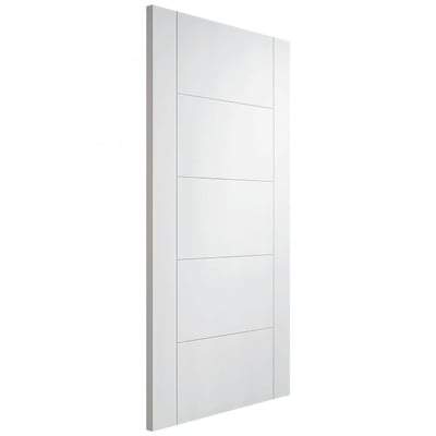 Vancouver White Primed 5 Panel Interior Fire Door FD30 - All Sizes-LPD Doors-Ultra Building Supplies