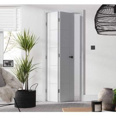 Vancouver White Primed Bi-Fold Interior Door - All Sizes-LPD Doors-Ultra Building Supplies