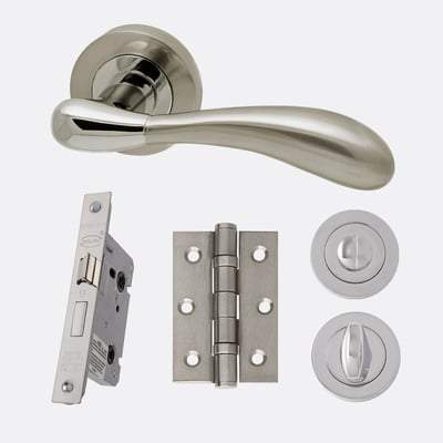 Venus Polished Chrome/Satin Nickel Handle Hardware Handle Pack-LPD Doors-Ultra Building Supplies