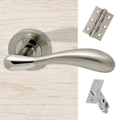 Venus Polished Chrome/Satin Nickel Handle Hardware Handle Pack-LPD Doors-Ultra Building Supplies