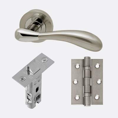 Venus Polished Chrome/Satin Nickel Handle Hardware Handle Pack-LPD Doors-Ultra Building Supplies