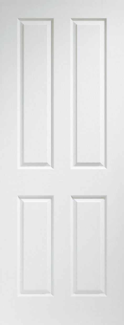 Internal Pre-finished White Moulded Victorian 4 Panel Door
