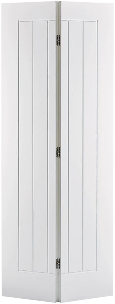 Mexicano White Primed Bi-Fold Interior Door - All Sizes