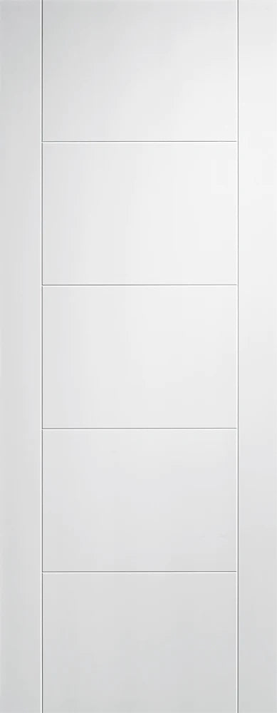 Vancouver White Primed 5 Panel Interior Fire Door FD30 - All Sizes