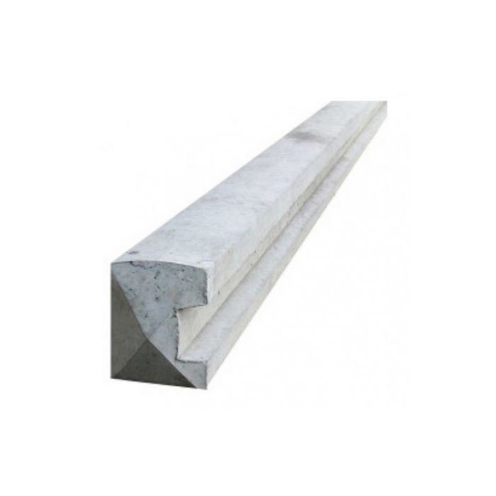 Concrete  end fence post slotted  7"9"